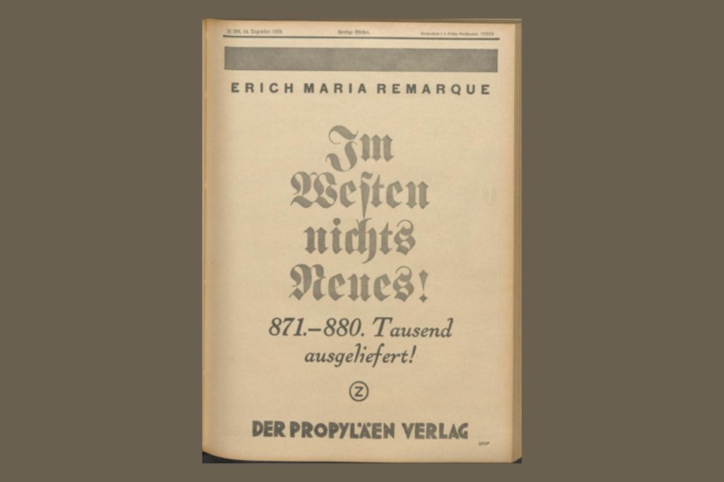 Im Westen nichts Neues